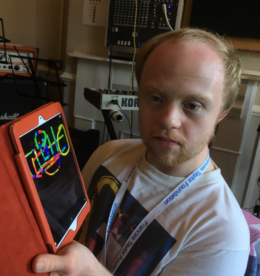 learning disabled musicians using musical app on ipad