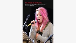pink haired girl with microphone