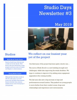 Studio Days newsletter #3
