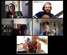 Writing and recording music remotely with a group of musicians with learning disabilities. Part 1: Making a start 