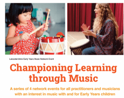 Championing Learning Through Music