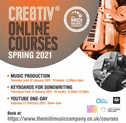 Cre8tiv® Online Courses for Over 16s & Adults this Spring