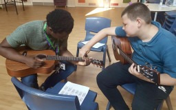 Musical Routes project - Finley teach Francois 