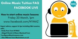 NYMAZ Facebook Live Online Music Tuition Q&A