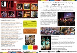 GRAN UNION YOUTH ORCHESTRA SPRING MASTERCLASSES