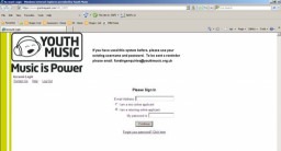 Applying to Youth Music online?