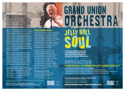 Jelly Roll Soul - Grand Union Orchestra residency at the Vortex