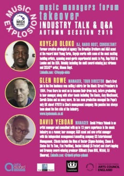 Music Explosion Autumn Session - Music Managers Forum Takeover
