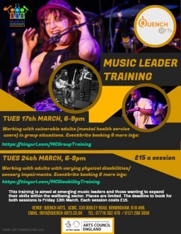 Training for Music Leaders interested in Wellbeing Work