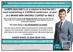 Gareth Malone Needs Your A Cappella Act!