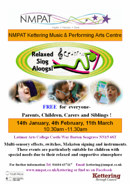 January Relaxed Singalong for families with SEN/D children