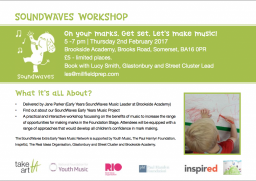 SoundWaves Extra Early Years Music Network for the South West CPD in Somerset 
