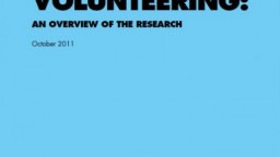 The Effects of Youth Volunteering: Evidence Review